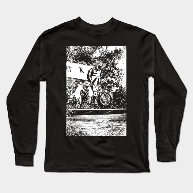 bmx race Long Sleeve T-Shirt by rickylabellevie